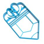 Вырубка для пряников Веселый карандаш 10*5,6 см (3D)
