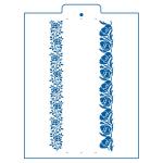 Розы и маки трафарет для торта и каравая 2,5*23 см (TR-4)