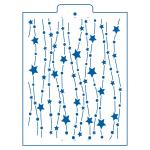 Звездопад трафарет для торта 23*18 см (TR-4)
