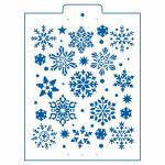 Снежинки трафарет для торта 22*18 см (TR-4)