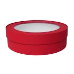 Круглая коробка для зефира 21*6 см Бордо (10)