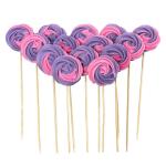 СЛАДО кондитерський декор Безе Рожево-бузкові 14 шт