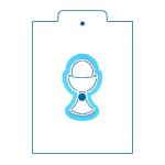 Чаша для причастия вырубка с трафаретом 8*4,4 см (TR-2)