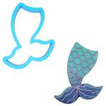 Вырубка для пряников Хвост русалки 8,6*9 см (3D)