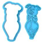 Вырубка с оттиском для пряников Зверопой Розита 9*4,2 см (3D)
