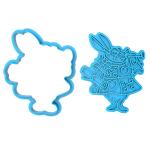 Вырубка с оттиском для пряников Алиса в стране чудес Кролик 10.2*8.2 см (3D)