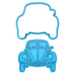 Вырубка с оттиском для пряников Машина 9,2*10,8 см (3D)