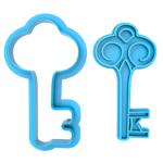 Вырубка с оттиском для пряников Ключик 9,5*3,3 см (3D)