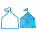 Вырубка с оттиском для пряников Цирк 10,5*8,5 см (3D)