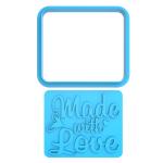 MADE WITH LOVE штамп с вырубкой 6*7 см (3D)