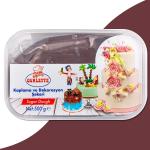 Мастика Сахарная вуаль Ovalette Коричневая 500 г