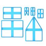 Пряничный домик 14 см набор вырубок для пряников (3D)