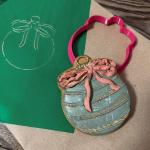 Куля новорічна вирубка з трафаретом 8*6,7 см (TR-2)