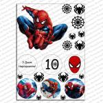 Человек Паук Spider Man вафельная картинка