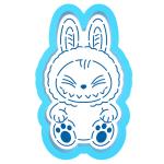 Лабубу Labubu вырубка с трафаретом 10*5.7 см (TR-2)