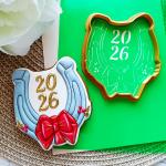 Підкова 2026 вирубка з трафаретом 9*7,8 см (TR-2)