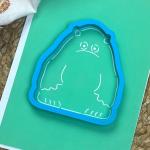 Монстрік 3 вирубка з трафаретом 10*8,7 см (TR-2)