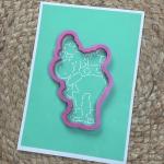 Лось вирубка з трафаретом 12*8 см (TR-2)