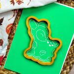 Олень вирубка з трафаретом 10*9,2 см (TR-2)