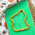 Лисичка вирубка з трафаретом 10*8 см (TR-2)