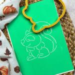 Білочка вирубка з трафаретом 10*9,5 см (TR-2)