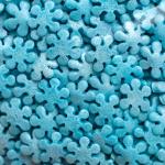 Посипка кондитерська Коктейль Сніжинки блакитні перламутрові, 50 г П919