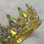 Декор для торта Корона 8 см золотиста хамелеон