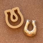 Підкова міні вирубка для пряників 3,5 см (3D)