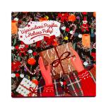 Коробка на 16 цукерок 185*185*30 мм Новорічна (4 шт)