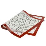 Килимок термоволокно для макаронс з розміткою білий 40*60 см SK