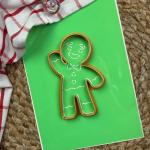 Пряниковий чоловічок вирубка з трафаретом 11*6,7 см (TR-2)