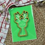 Олень вирубка з трафаретом 14*8,2 см (TR-2)