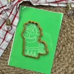 Конячка 11 вирубка з трафаретом 11*9,2 см (TR-2)