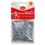 СЛАДО рисові кульки Срібло перламутрові 5 мм 50 г