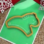 Конячка 12 вирубка з трафаретом 12*9 см (TR-2)