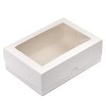 Упаковка для Зефіру з віконцем біла 210*150*70 мм ВП