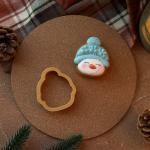 Сніговик міні вирубка для пряників 4,7*4,2 см (3D)