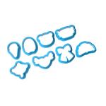 Валентинки набір міні-вирубок для пряників 3 см 8 шт (3D)