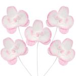 СЛАДО вафельний декор Орхідея тонована рожева 5 шт