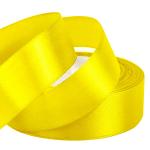 Стрічка атласна 2,5 см Лимонна №15 23 м (58-1282)