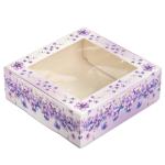 Упаковка для зефіру з віконцем Барвінок 200*200*70 мм ВТП