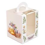 Коробка для пакування Паски з віконцем Беж 160*160*200 ВТП