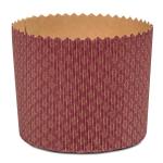 Форма для випічки Панеттоне гофра 130*115 мм бордово-золота