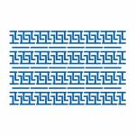 Зиг-заг фоновый трафарет для пряников 10*16 см (TR-2)