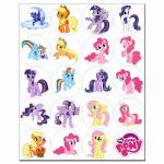 Капкейки-5 см My little Pony 1 вафельная картинка