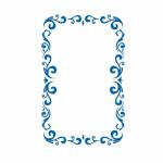 Декор рамка трафарет для пряника 10*6,5 см (TR-2)
