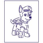 Трафарет Щенячий патруль Гонщик 11*7,5 см (TR-2)
