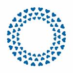 Фон из сердец 9 трафарет для пряника 13*13 см (TR-2)