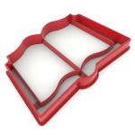 Вырубка для пряников Книга 4,2*7,5 см (3D)