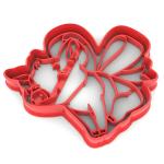 Свинка с бантом вырубка для пряников 8,2*9 см (3D)